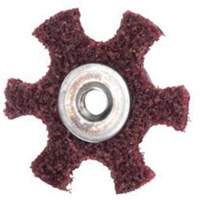Disque abrasif en forme d'&eacute;toile pour pr&eacute;paration de surface Abrasotex , 4" dia., Grain Moyen, Oxyde d'aluminium NRZ Safety Inc.