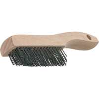 Brosses de grattage &agrave; manche &agrave; patin, garnissage en V, Acier inoxydable, 4 x 16 rangs de fils, Longueur 19-3/4" NRZ Safety Inc.