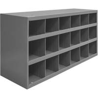 Armoires pour bacs de rangement en acier, 33-3/4" la x 12" p x 19-1/4" h, Gris NRZ Safety Inc.