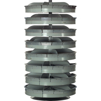 Rotabin&reg; Storage Units, 500 lbs. Capacity per Level, 8 Level, 66" H x 34" Dia. NRZ Safety Inc.