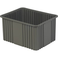 Divider Box, Polyethylene, 20.9" W x 15.9" D x 12" H, Grey NRZ Safety Inc.