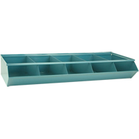 Bacs sectionnels superposables, Cap. 100 lb, 37" la x 15-1/2" p x 6" h, Bleu NRZ Safety Inc.
