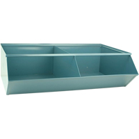 Bacs sectionnels superposables, Cap. 100 lb, 37" la x 24" p x 11" h, Bleu NRZ Safety Inc.