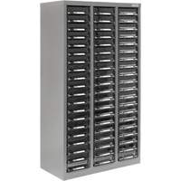 KPC-300 Parts Cabinet, Galvanized Steel, 60 Drawers, 21-3/10" x 10-2/5" x 36-9/10", Grey NRZ Safety Inc.
