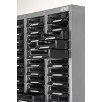 KPC-300 Parts Cabinet, Galvanized Steel, 60 Drawers, 21-3/10" x 10-2/5" x 36-9/10", Grey NRZ Safety Inc.