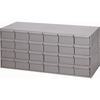 Casiers &agrave; tiroirs industriels, 24 tiroirs, 33-3/4" la x 11-5/8" p x 14-3/8" h, Gris NRZ Safety Inc.