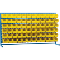 Rayonnage &agrave; persienne avec bacs, 72 bacs, 72" la x 15" p x 40" h NRZ Safety Inc.