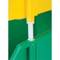 Stack & Hang Bin, 5-7/8" W x 4-11/16" H x 9-13/16" D, Yellow NRZ Safety Inc.
