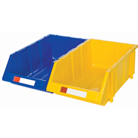 Stack & Hang Bin, 11-13/16" W x 7" H x 17-11/16" D, Yellow NRZ Safety Inc.