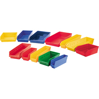 Bacs de rangement pour tablettes, 11-1/8" la x 4" H x 11-5/8" p, Jaune, Capacit&eacute; 30 lb NRZ Safety Inc.