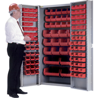 Deep-Door Combination Cabinet, 38" W x 24" D x 72" H, 36 Shelves NRZ Safety Inc.