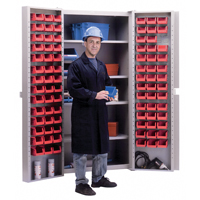 Armoire &agrave; combinaison avec porte creuse, 38" la x 24" p x 72" h, 4 tablettes NRZ Safety Inc.