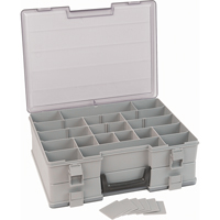 Compartment Case, Plastic, 48 Slots, 15-1/2" W x 11-3/4" D x 5" H, Grey NRZ Safety Inc.