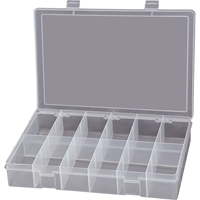 Compact Polypropylene Compartment Cases, 13-1/8" W x 9" D x 2-5/16" H, 12 Compartments NRZ Safety Inc.