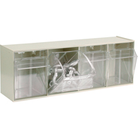 Tip-Out Bins Modular Storage System, 23-5/8" W x 6-5/8" D x 8-1/8" H, 4 Drawers NRZ Safety Inc.