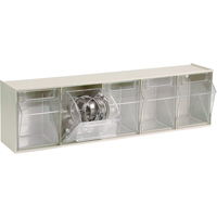 Tip-Out Bins Modular Storage System, 23-5/8" W x 5-1/4" D x 6-1/2" H, 5 Drawers NRZ Safety Inc.