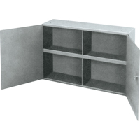Armoires utilitaires, Acier, 2 Tablettes, 22-1/4" h x 33-3/4" la x 8-1/2" P, Gris NRZ Safety Inc.