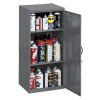 Utility Cabinet, Steel, 2 Shelves, 30" H x 13-3/4" W x 12-3/4" D, Grey NRZ Safety Inc.