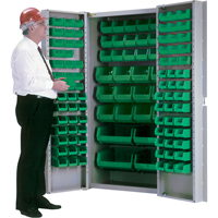 Deep-Door Combination Cabinet, 38" W x 24" D x 72" H, 36 Shelves NRZ Safety Inc.