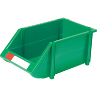 Stack & Hang Bin, 8-3/16" W x 6-3/16" H x 14" D, Green NRZ Safety Inc.