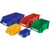 Stack & Hang Bin, 7-7/8" W x 7" H x 17-11/16" D, Red NRZ Safety Inc.