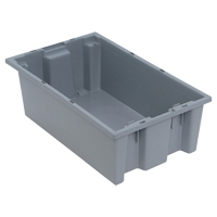 Contenants Stack & Nest, 6" x 18" x 11", Gris NRZ Safety Inc.