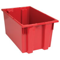 Contenants Stack & Nest, 9" x 18" x 11", Rouge NRZ Safety Inc.
