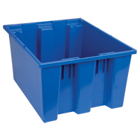 Contenants Stack & Nest, 10" x 19,5" x 15,5", Bleu NRZ Safety Inc.