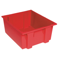 Contenants Stack & Nest, 8" x 19,5" x 13,5", Rouge NRZ Safety Inc.