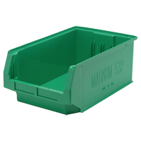 Giant Stacking Containers, 12.375" W x 19.75" D x 7.875" H, Green NRZ Safety Inc.