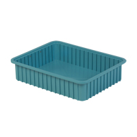 Contenants Divider Box, Poly&eacute;thyl&egrave;ne, 22,4" la x 17,4" p x 5" h, Bleu p&acirc;le NRZ Safety Inc.
