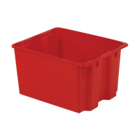 Polylewton Stack-N-Nest&reg; Containers, 12" x 21" x 17", Red NRZ Safety Inc.