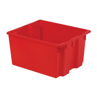 Polylewton Stack-N-Nest&reg; Containers, 13" x 24" x 20", Red NRZ Safety Inc.