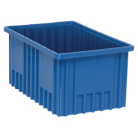 Divider Box&reg; Containers, Plastic, 16.5" W x 10.9" D x 8" H, Blue NRZ Safety Inc.