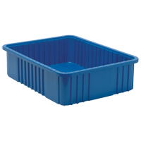 Divider Box&reg; Containers, Plastic, 22.5" W x 17.5" D x 6" H, Blue NRZ Safety Inc.