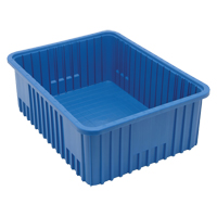 Divider Box&reg; Containers, Plastic, 22.5" W x 17.5" D x 8" H, Blue NRZ Safety Inc.