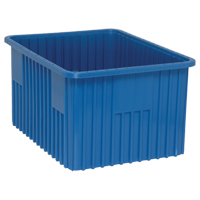 Divider Box&reg; Containers, Plastic, 22.5" W x 17.5" D x 12" H, Blue NRZ Safety Inc.