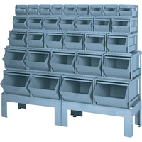 Pre-Engineered Bin Combinations, 1000 lbs. Cap., 68" W x 19-1/2" D x 55 1/4" H, Blue NRZ Safety Inc.