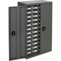 KPC-400 Parts Cabinet, Galvanized Steel, 48 Drawers, 22-3/5" x 10-4/5" x 36-9/10", Grey NRZ Safety Inc.