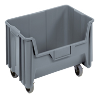 Mobile Giant Stack Container, 12-7/16" H x 19-7/8" W x 15-1/4" D, 250 lbs. Capacity, Grey NRZ Safety Inc.