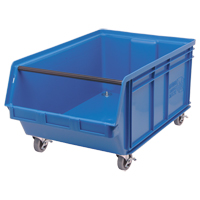 Mobile MAGNUM Bin, 14-7/8" H x 18-3/8" W x 29" D, 150 lbs. Capacity, Blue NRZ Safety Inc.
