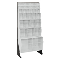 Tip-Out Bins Stand, 23-5/8" W x 8" D x 52" H, 38 Drawers NRZ Safety Inc.
