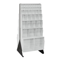 Tip-Out Bins Stand, 23-5/8" W x 16" D x 52" H, 76 Drawers NRZ Safety Inc.