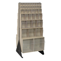 Tip-Out Bins Stand, 23-5/8" W x 16" D x 52" H, 76 Drawers NRZ Safety Inc.
