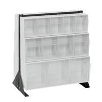 Tip-Out Bins Stand, 23-5/8" W x 16" D x 28" H, 24 Drawers NRZ Safety Inc.