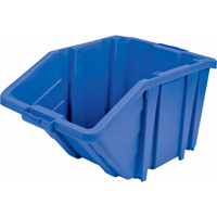 Jumbo Plastic Bin, 15-1/2" W x 13" H x 25" D, Blue, 200 lbs. Capacity NRZ Safety Inc.