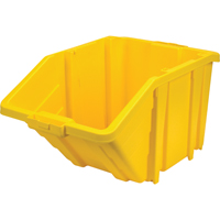 Jumbo Plastic Bin, 15-1/2" W x 13" H x 25" D, Yellow, 200 lbs. Capacity NRZ Safety Inc.