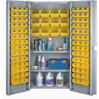 Armoires &agrave; combinaison &agrave; portes creuses a/bacs, 38" la x 24" p x 72" h, Gris NRZ Safety Inc.