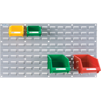 Metal Louvered Panel Bin Support Rack, 32 Bins, 36" W x 1/8" D x 19" H NRZ Safety Inc.