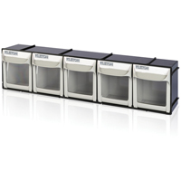 Heavy-Duty Tilt Bin, 23-1/2" W x 4" D x 5-7/8" H, 5 Drawers NRZ Safety Inc.